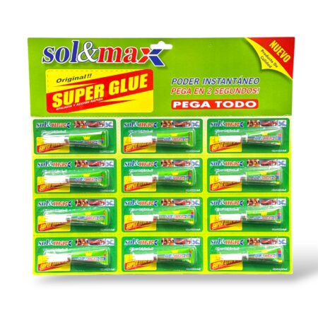 PEGAMENTO SUPER GLUE VERDE SOL&MAX